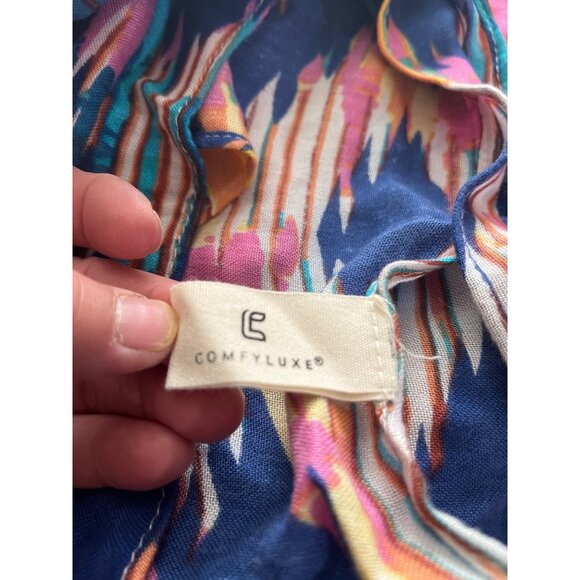 Comfyluxe cap sleeved open front cardigan wrap cover up - Picture 5 of 6